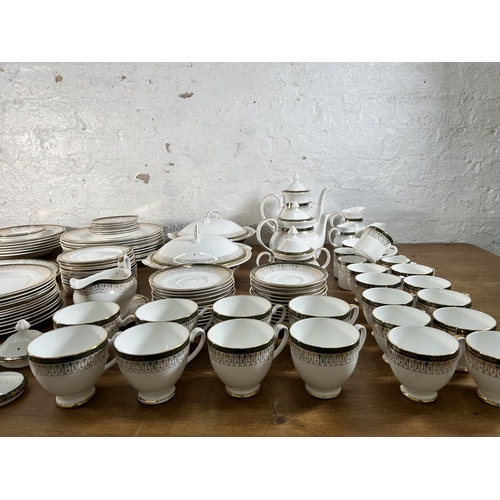 317 - A collection of Royal Grafton Majestic bone china to include five coffee cups, eighteen teacups, tea... 