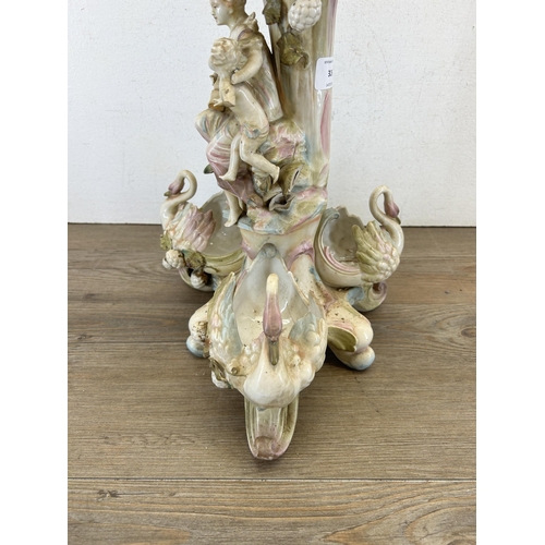 326 - A 19th century continental porcelain figural centrepiece - approx. 58cm high