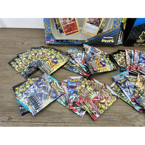 383 - A collection of Pokémon cards to include Crown Zenith, Regieleki V collection, Crown Zenith Elite tr... 