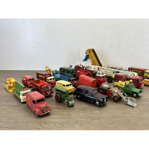 400 - A large collection of vintage die-cast model vehicles to include Corgi Land Rover, Dinky Dunlop doub... 