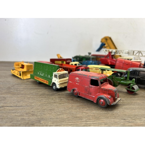 400 - A large collection of vintage die-cast model vehicles to include Corgi Land Rover, Dinky Dunlop doub... 