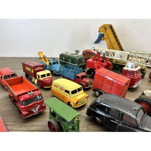 400 - A large collection of vintage die-cast model vehicles to include Corgi Land Rover, Dinky Dunlop doub... 