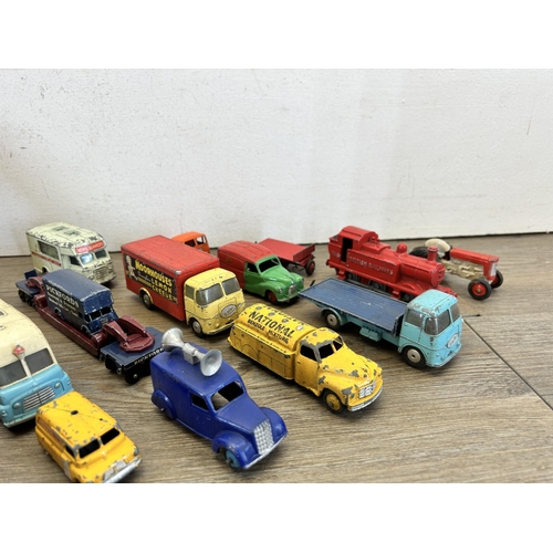 400 - A large collection of vintage die-cast model vehicles to include Corgi Land Rover, Dinky Dunlop doub... 