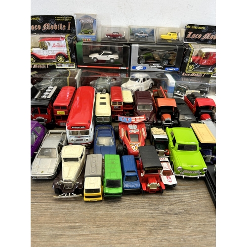 417 - A large collection of boxed and unboxed die-cast model vehicles to include Corgi Drive Time Vanguard... 