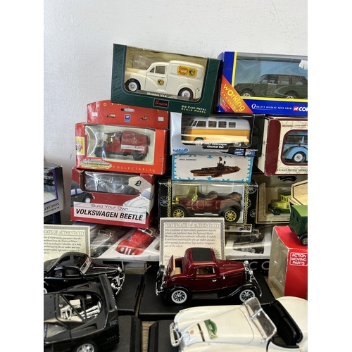 419 - A large collection of mainly boxed die-cast model vehicles to include Corgi Classic vehicles, Gate L... 