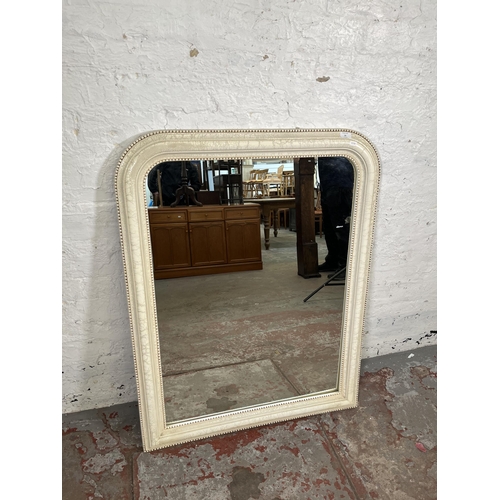 20 - A Morris Mirrors Louis XVI style white painted framed wall mirror - approx. 113cm high x 88cm wide