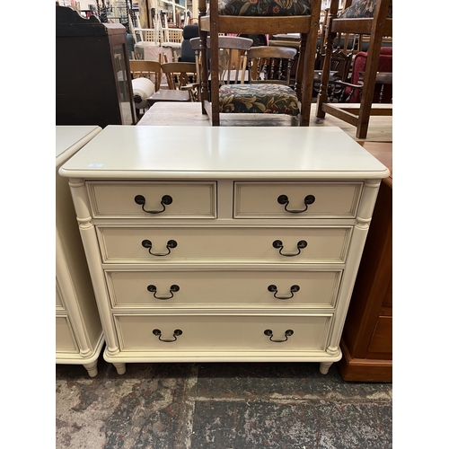 27 - A Laura Ashley Clifton chest of two short over three long drawers