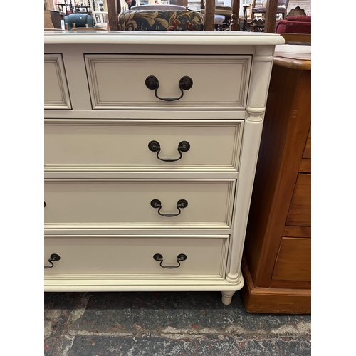 27 - A Laura Ashley Clifton chest of two short over three long drawers