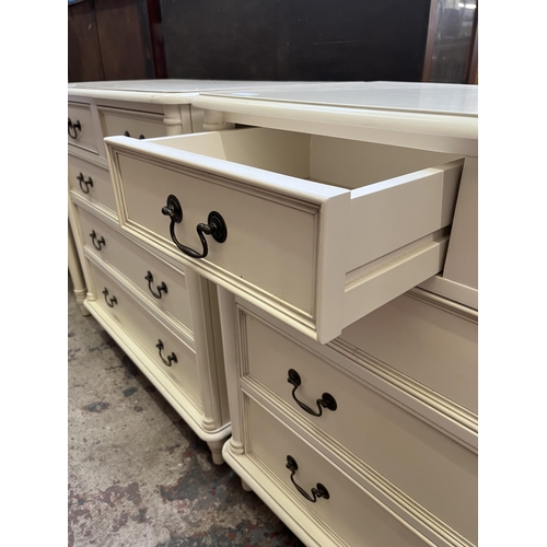 27 - A Laura Ashley Clifton chest of two short over three long drawers