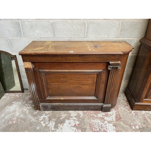 3 - A Victorian carved mahogany chiffonier sideboard