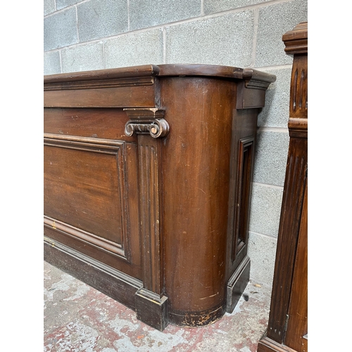 3 - A Victorian carved mahogany chiffonier sideboard