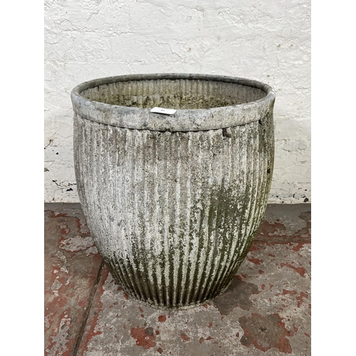 47 - A galvanised dolly tub - approx. 52cm high x 44cm diameter