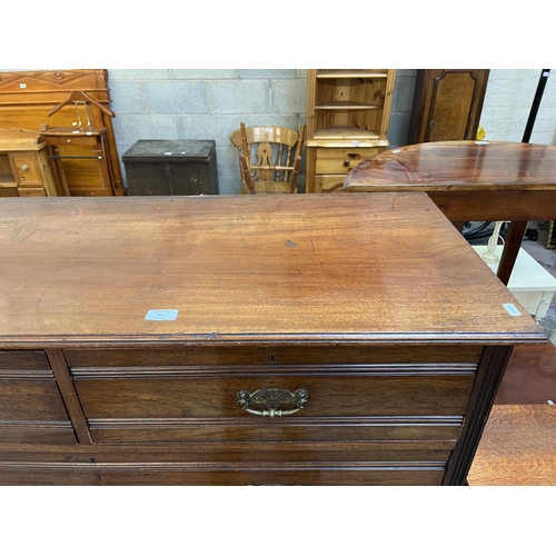 63 - A 19th century mahogany chest of two short over three long drawers - approx. 123cm high x 122cm wide... 