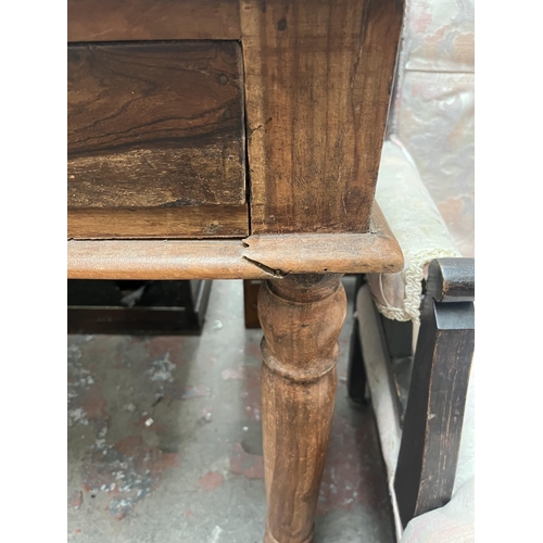 71 - An Indian sheesham wood console table