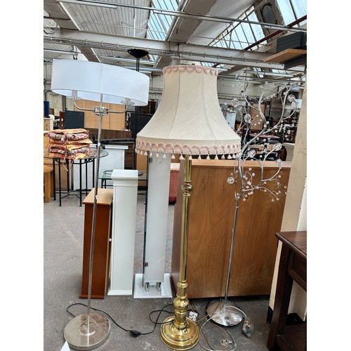 190 - Three standard lamps