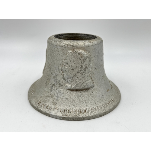 2279 - A WWII 1939-1945 R.A.F Benevolent Fund cast metal Victory bell cast with metal from German aircraft ... 