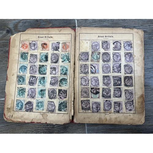 2281 - A collection of 19th century and later worldwide stamps to include penny reds, two pence blues etc.