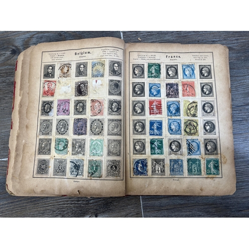 2281 - A collection of 19th century and later worldwide stamps to include penny reds, two pence blues etc.