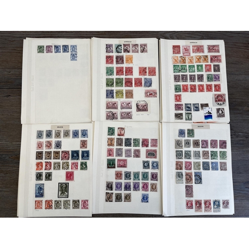 2281 - A collection of 19th century and later worldwide stamps to include penny reds, two pence blues etc.