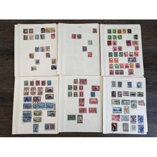 2281 - A collection of 19th century and later worldwide stamps to include penny reds, two pence blues etc.