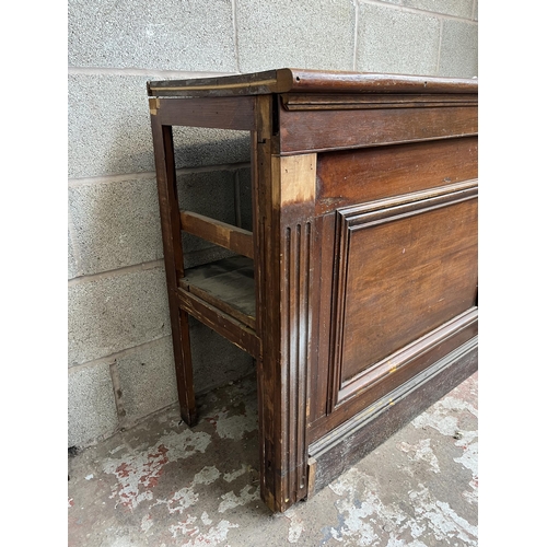 25 - A Victorian carved mahogany chiffonier sideboard