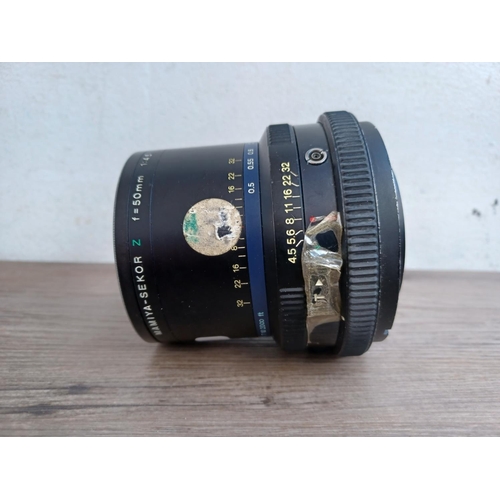 488 - A Mamiya-Sekor Z f=50mm 1:4.5 wide-angle prime lens for Mamiya RZ67