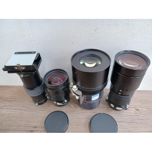 501 - Five items to include UL-504 motorized projector lens, OL-XL2550SZ, OL-XL2550LZ and OL-XL2550SZ proj... 