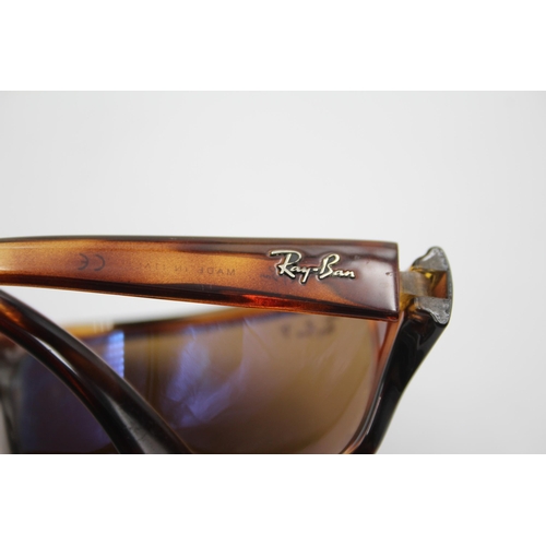 2386 - A pair of Ray-Ban brown tortoiseshell sunglasses with polarized lenses