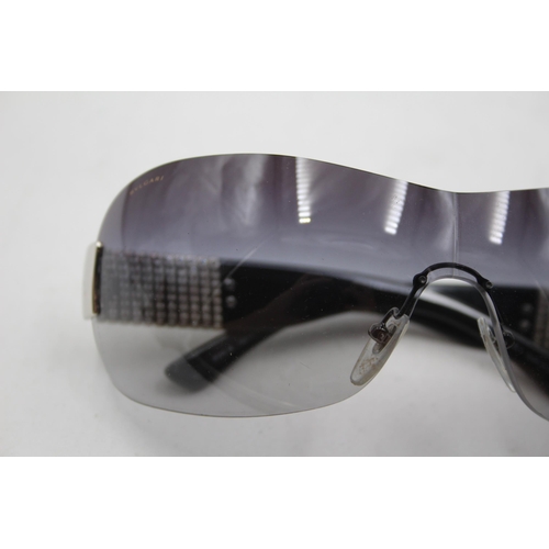 2389 - A pair of Bvlgari oversized frameless sunglasses with original case