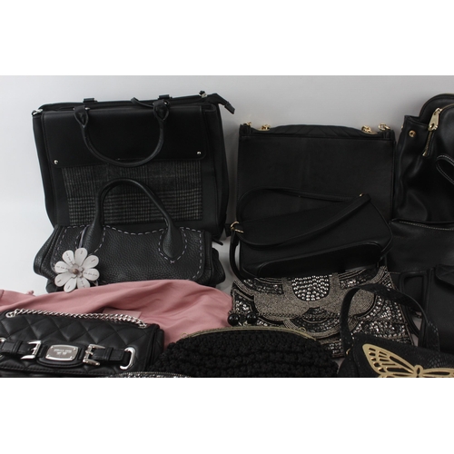 383 - Eighteen handbags and purses to include Radley, Michael Kors, Fendi etc.