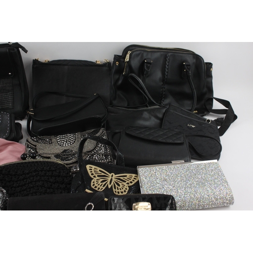 383 - Eighteen handbags and purses to include Radley, Michael Kors, Fendi etc.