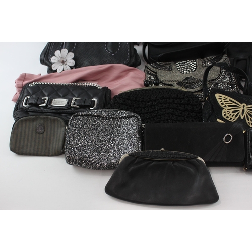 383 - Eighteen handbags and purses to include Radley, Michael Kors, Fendi etc.