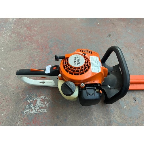 806A - A Stihl HS45 petrol hedge cutter