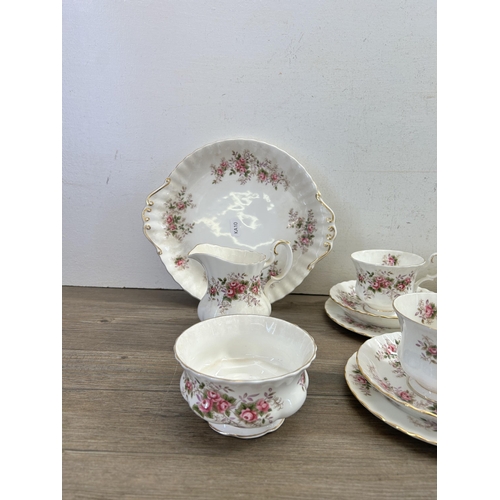 281 - A Royal Albert Lavender Rose twenty one piece tea set