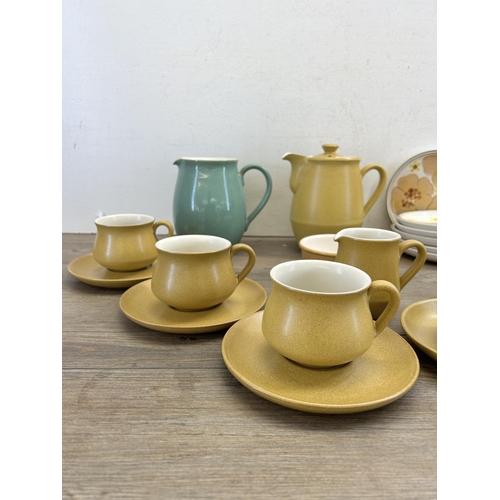 284 - A collection of Denby dinnerware to include Ode etc.