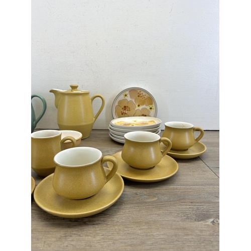 284 - A collection of Denby dinnerware to include Ode etc.