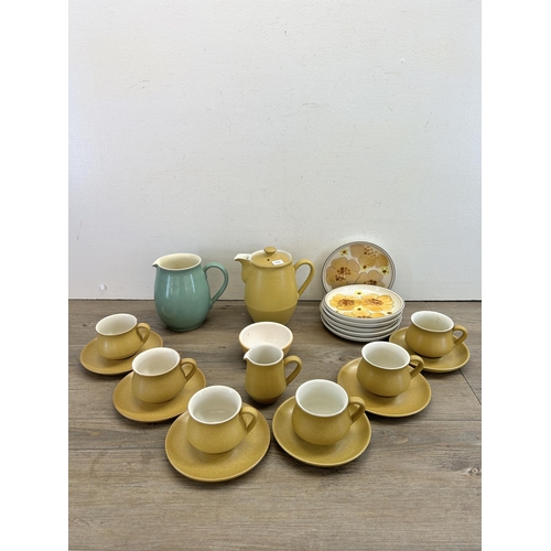 284 - A collection of Denby dinnerware to include Ode etc.