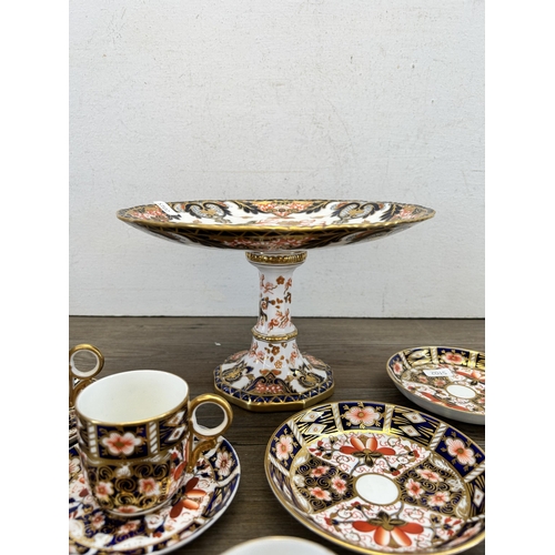 291 - Ten pieces of late 19th/early 20th century Royal Crown Derby Imari china to include 383 Kings Patter... 