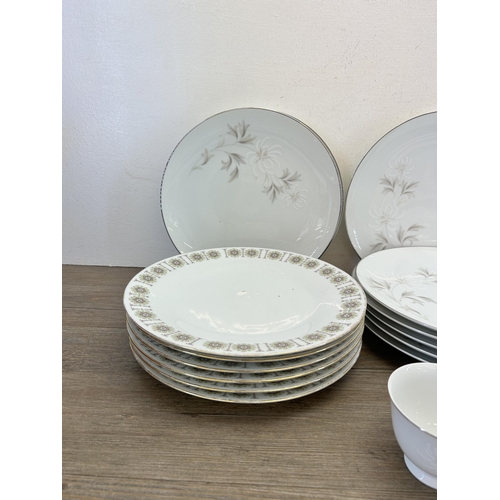 313 - A collection of Noritake Rowena dinnerware