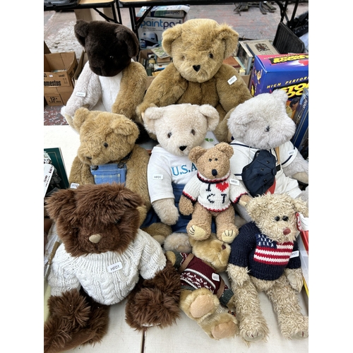 356 - A large collection of toys and games to include TY the Attic Treasures Collection teddy bear, Blue F... 