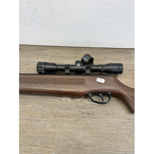 401 - An Edgar Brothers MOD.60 S.22cal 5.5mm air rifle with Nikko Stirling Mount Master 4 x 32 scope