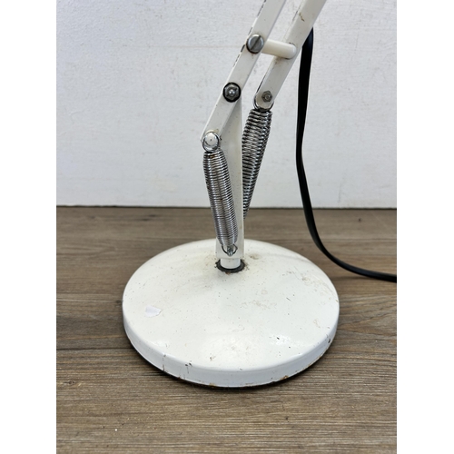 428 - A Herbert Terry & Sons Ltd model 90 white metal desk lamp