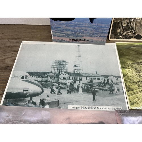 461 - A collection of aircraft ephemera to include photographs, Royal Air Force Museum trinket dish etc.