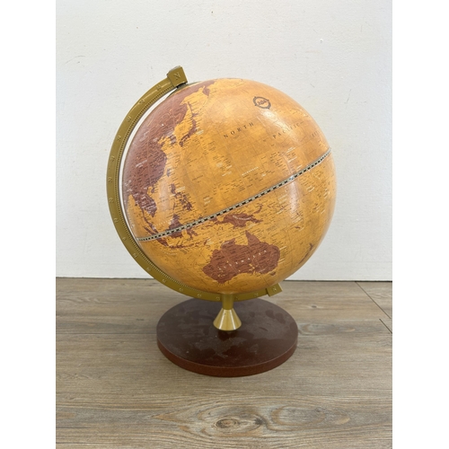 469 - A Zoffoli reproduction terrestrial globe on stand - approx. 43cm high