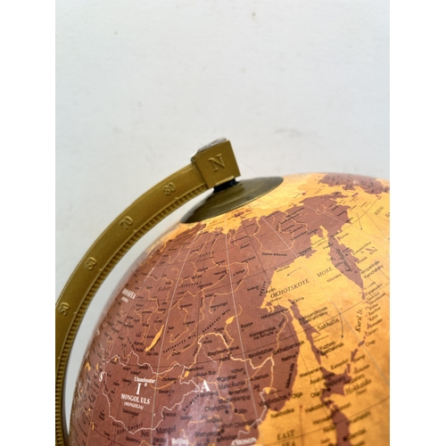 469 - A Zoffoli reproduction terrestrial globe on stand - approx. 43cm high