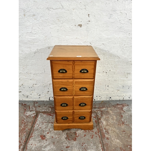 157 - A pine chest of four drawers