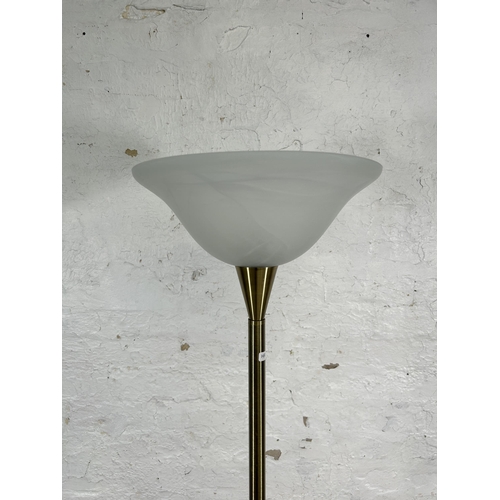 164 - A Servlite UK Ltd brass effect standard lamp