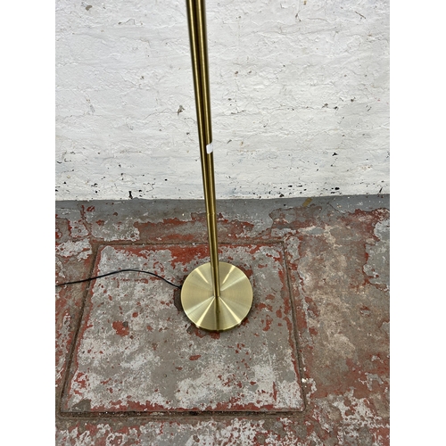 164 - A Servlite UK Ltd brass effect standard lamp