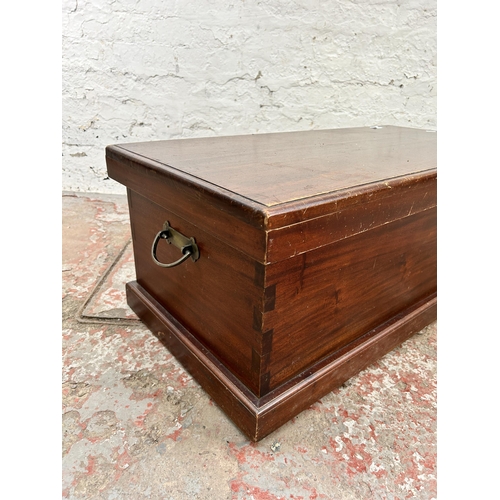 99 - A Victorian style mahogany blanket box