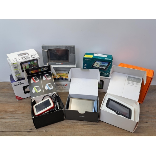 602 - A large collection of boxed Sat Navs to include Garmin Drive Smart 51, TomTom Start 52, TomTom XL 2 ... 